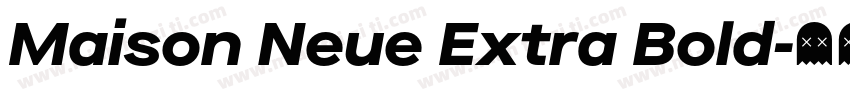 Maison Neue Extra Bold字体转换